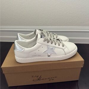 Vintage Havana Carla White Silver Foil